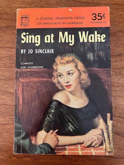 Vintage Paperback - Jo Sinclair: SING AT MY WAKE