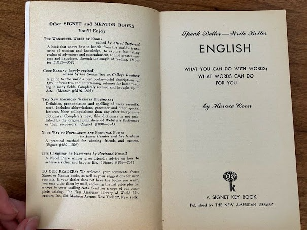Speak Better, Write Better English by Horace Coon