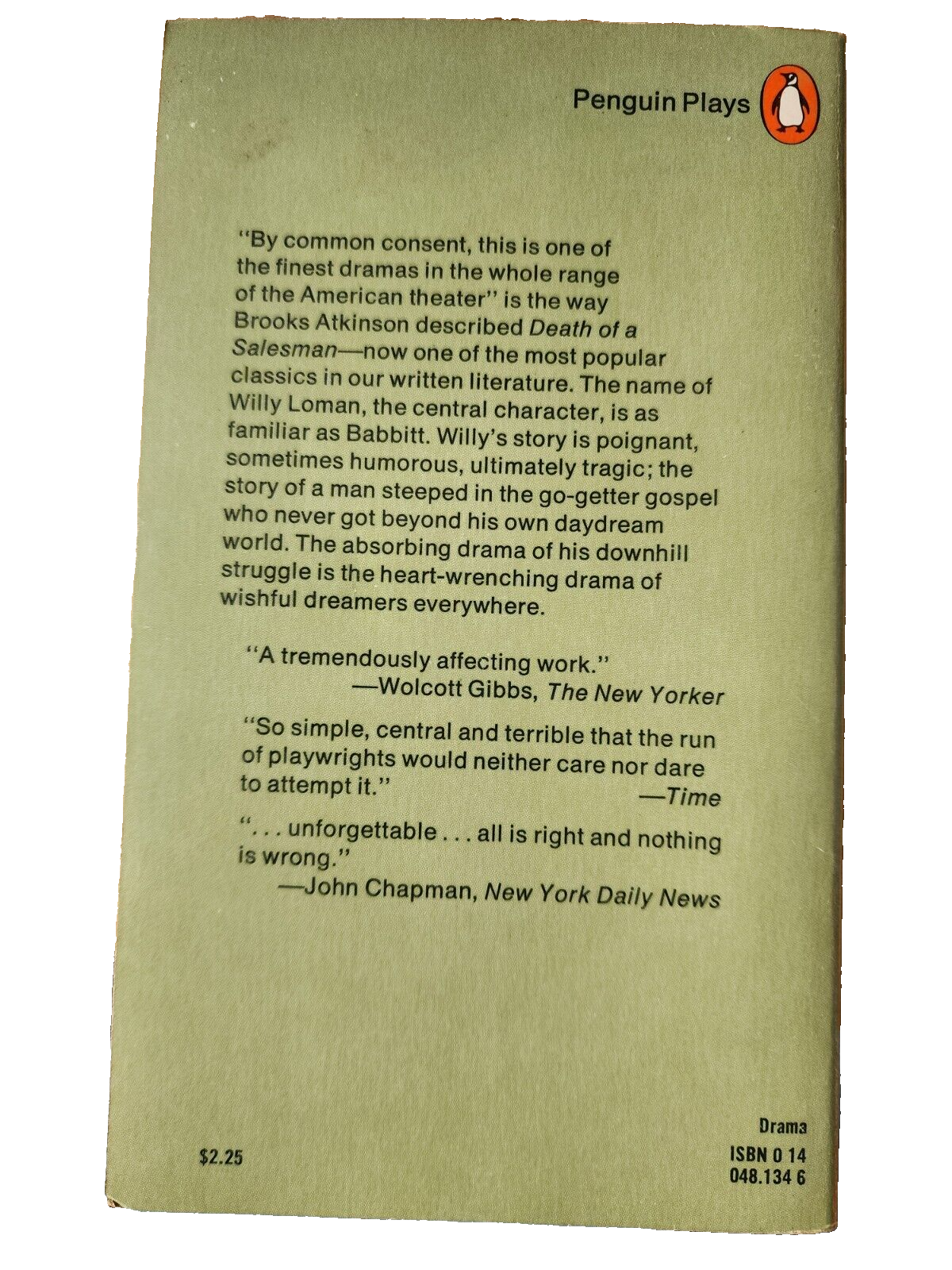 Death of a Salesman by Arthur Miller 1979 vtg Paperback Book - acceptable