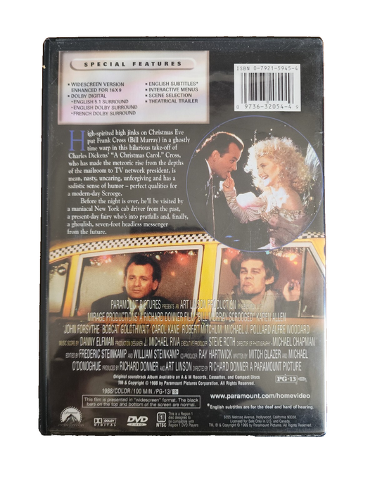 Scrooged - DVD By Bill Murray - GOOD