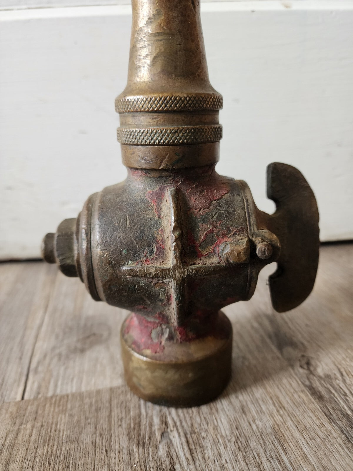 Antique Brass Fire Fighting Hose Nozzle