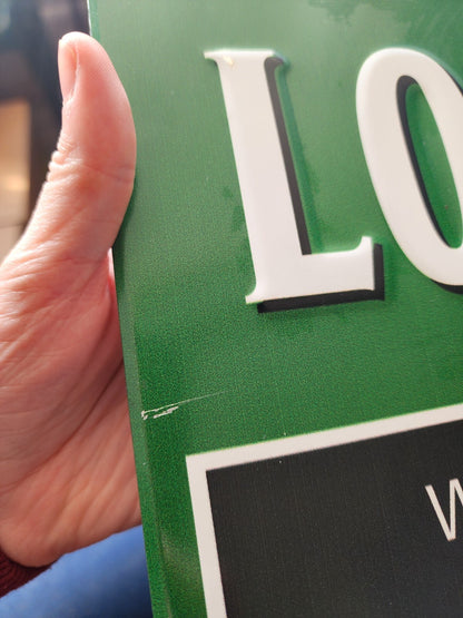 Longhorn Moist Snuff Sign Tobacco Tin Metal Copenhagen 15.5 x 11.5