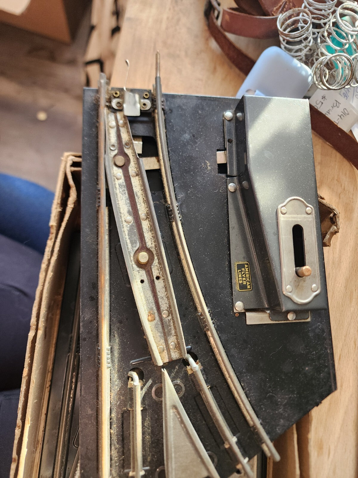 American Flyer O gauge Manual Track Switch Left Right pair C-5 good