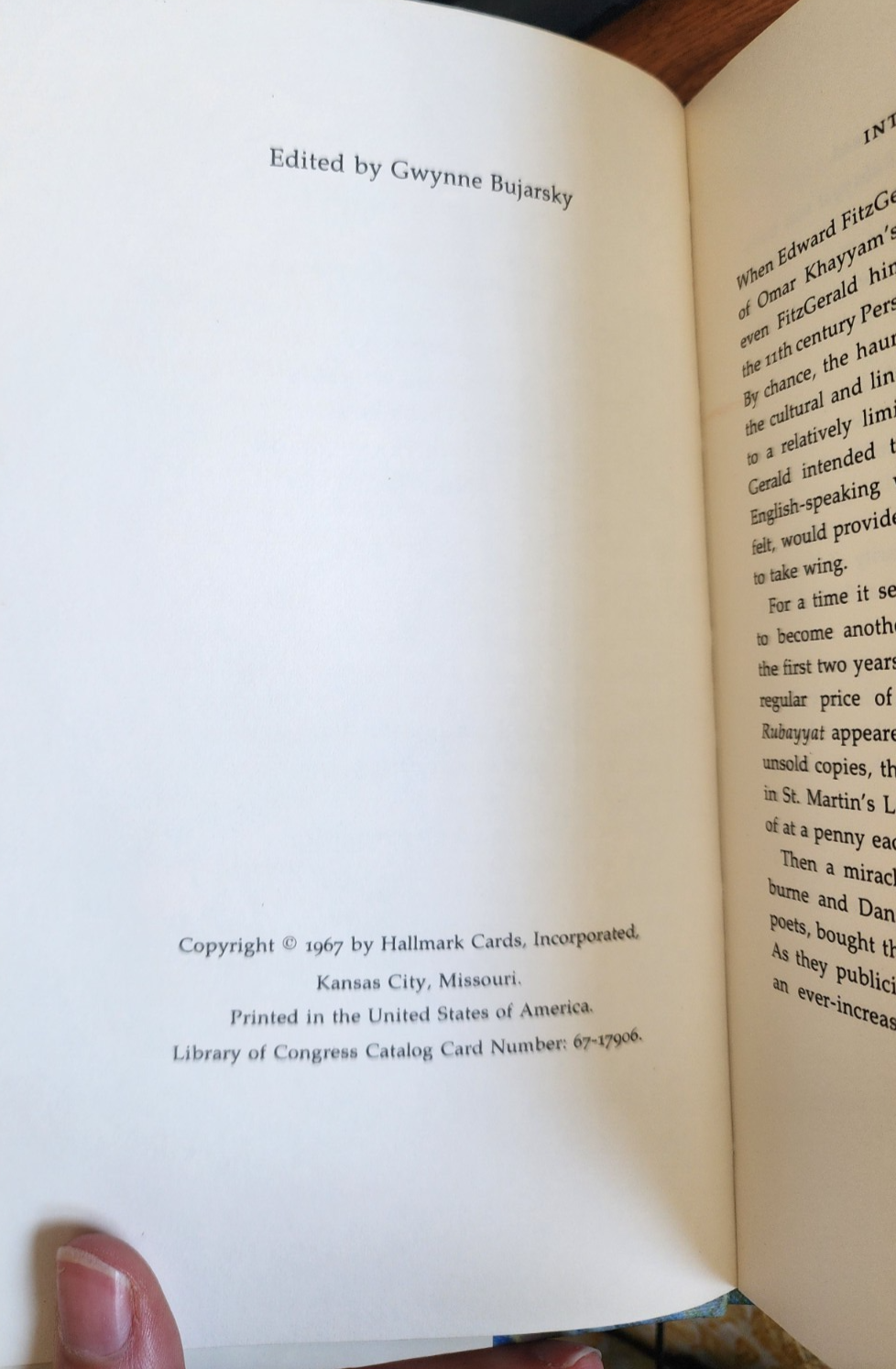 The Rubayyat of Omar Khayyam 1967 HC Book