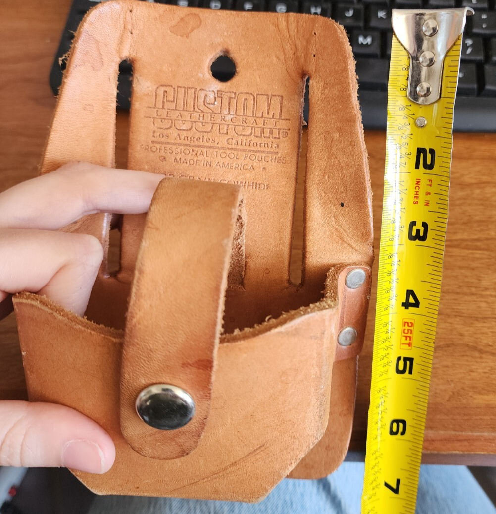 Vtg Custom LeatherCraft No. 464 Tool Pouch