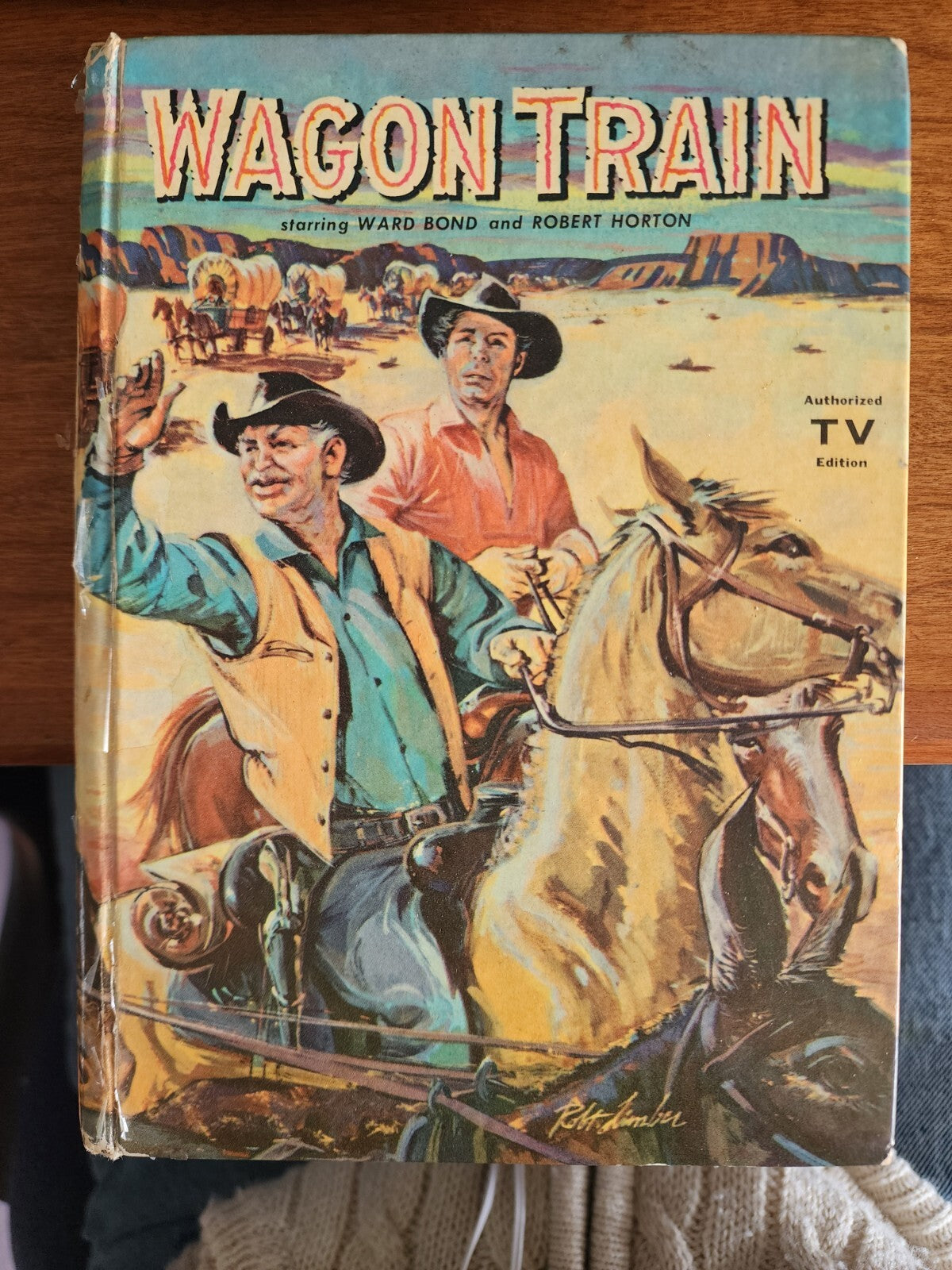 Vtg Harcover Book - Wagon Train by Troy Nesbit 1959~Authorized TV Edition