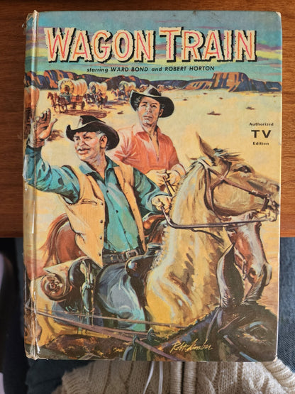 Vtg Harcover Book - Wagon Train by Troy Nesbit 1959~Authorized TV Edition