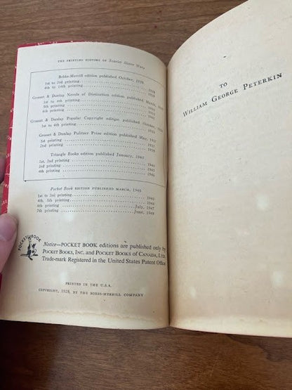Vtg Pocketbook - Scarlet Sister Mary by Julia Peterkin