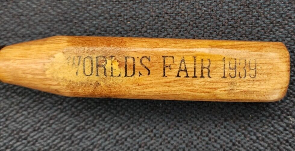 Vintage 1939 San Francisco World's Fair ice pick with wooden handle
