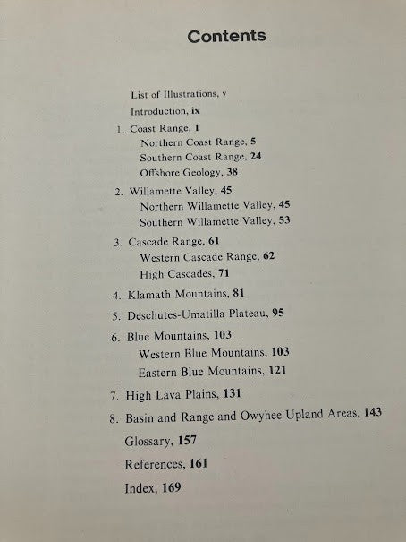 Of Geology Of Oregon 1964 By Ewart M Baldwin - 3rd Edition