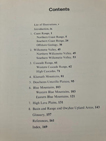 Of Geology Of Oregon 1964 By Ewart M Baldwin - 3rd Edition