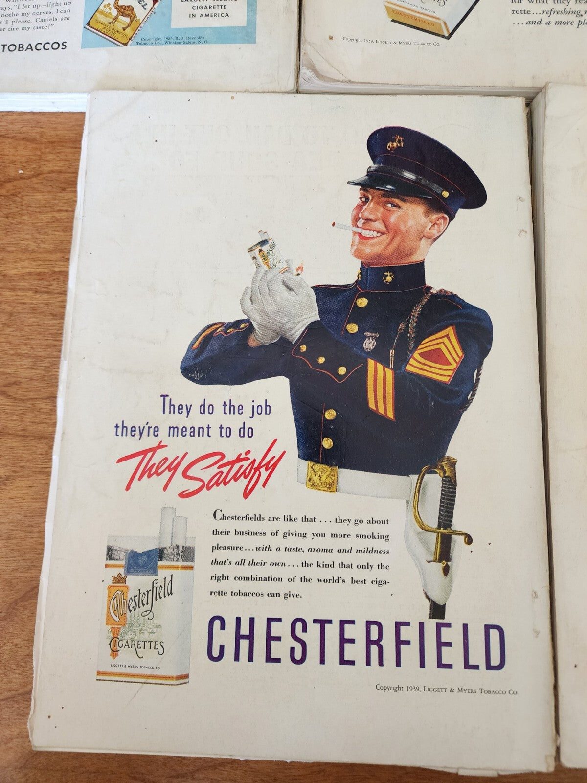 Lot of 5 Popular Mechanics 1939