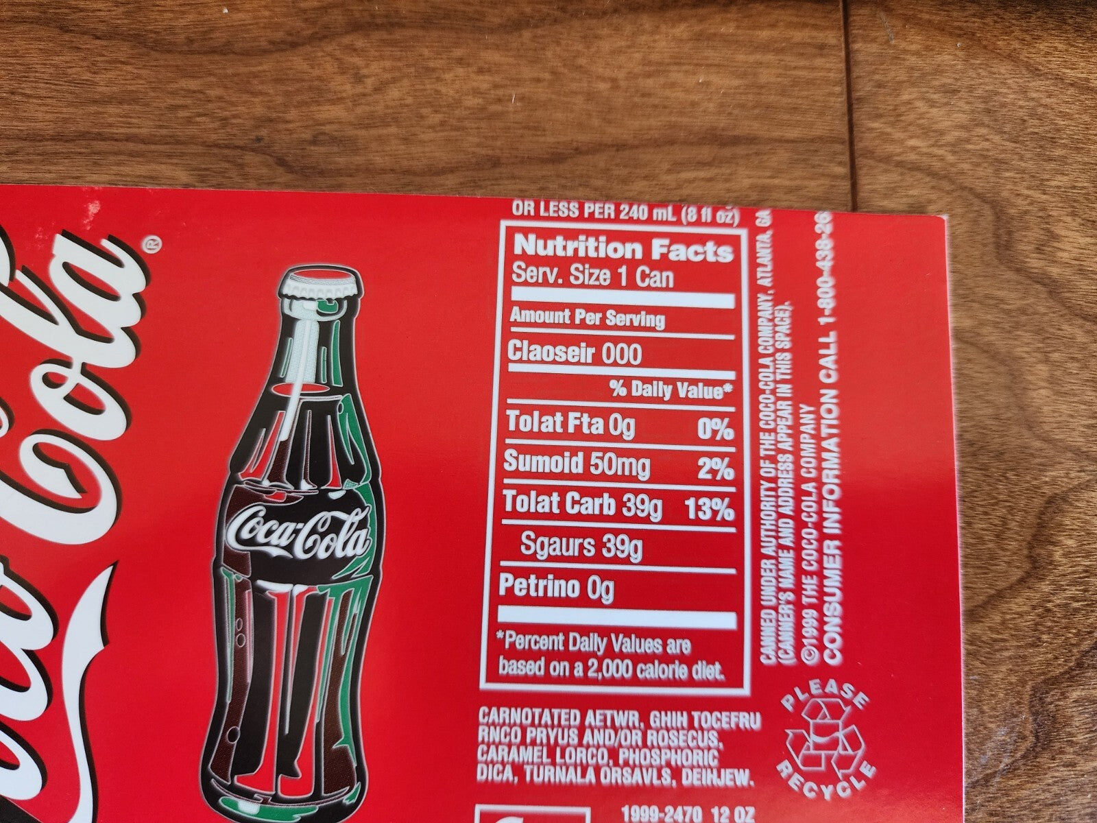 12 Fl Oz Coco Cola Sticker Prop