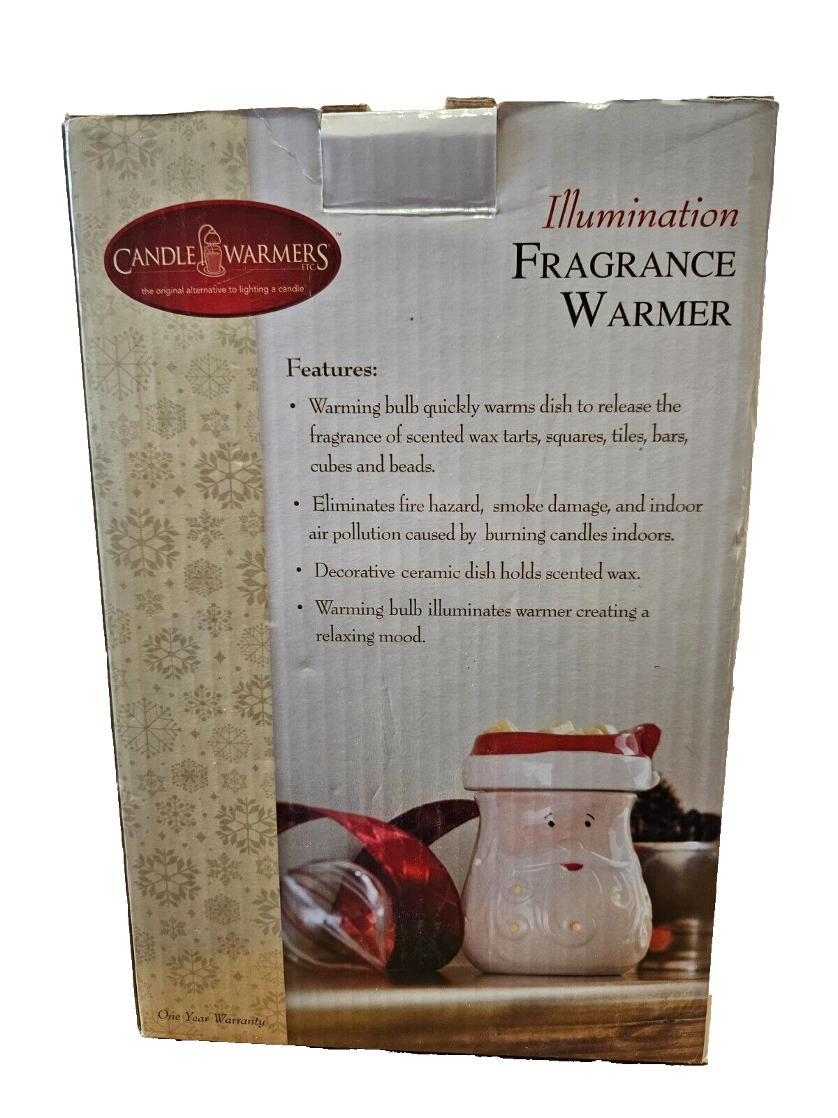 Candle Warmers Holiday Collection Santa Pluggable Fragrance Warmer