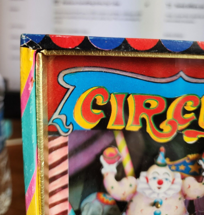 Vtg Circus Dancing Clown Music Box