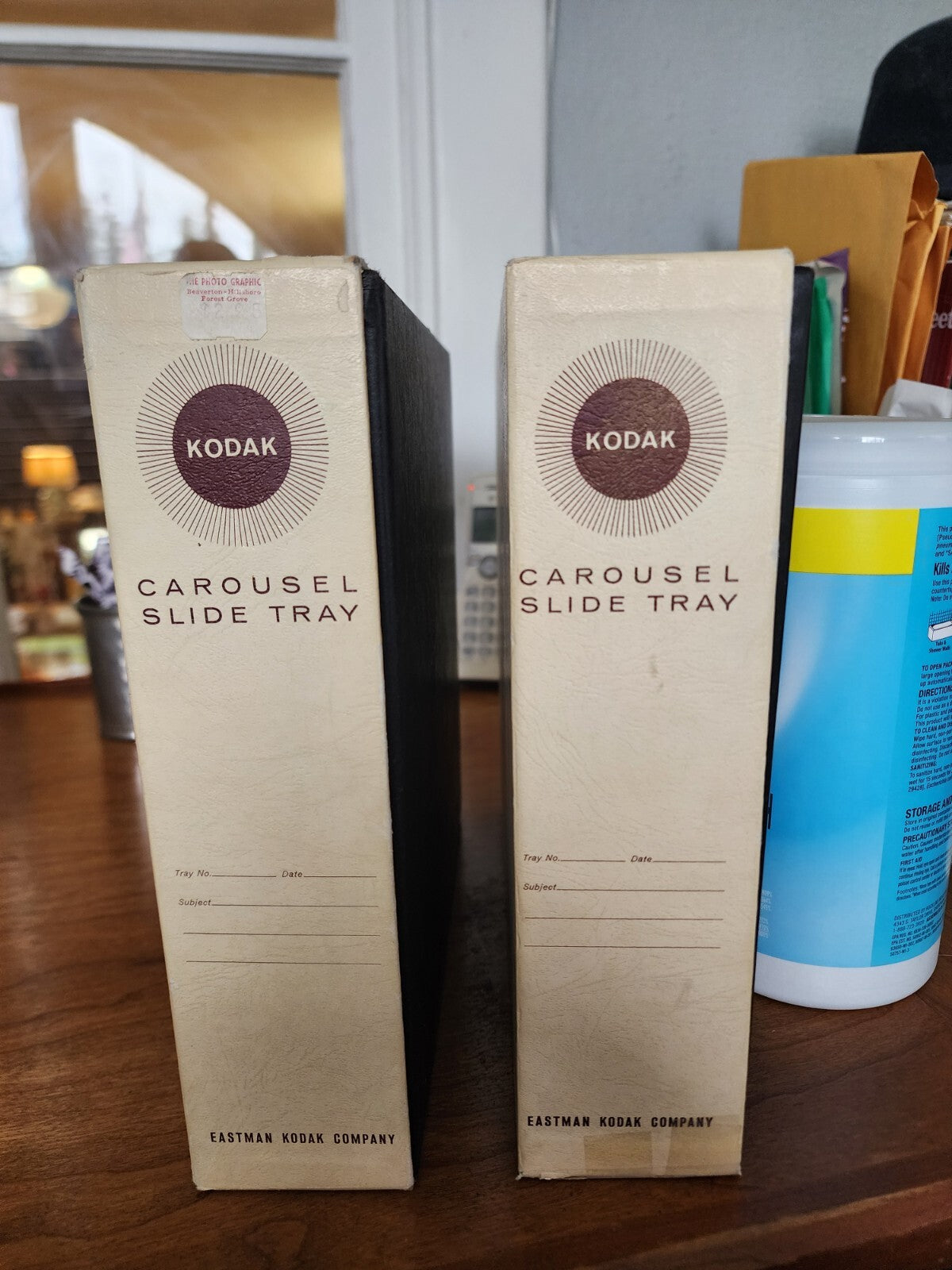 Lot fo 2 Kodak Carousel 80 Slide Trays w/Boxes