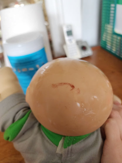 Vtg Cabbage Patch Kids Doll Bald Head Baby Boy 1978 Number 206