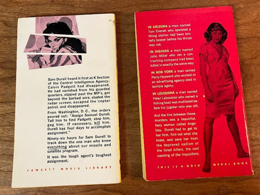 Vtg Paperbacks - lot of 2 - Edward S Aarons