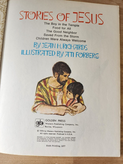 3 Little Golden Books lot Religious Christian God Prayers Jesus Bible Stories