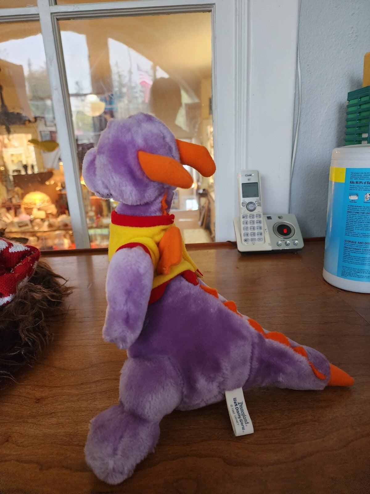Vtg 80's Figment 11" Plush Purple Dragon Walt Disney World