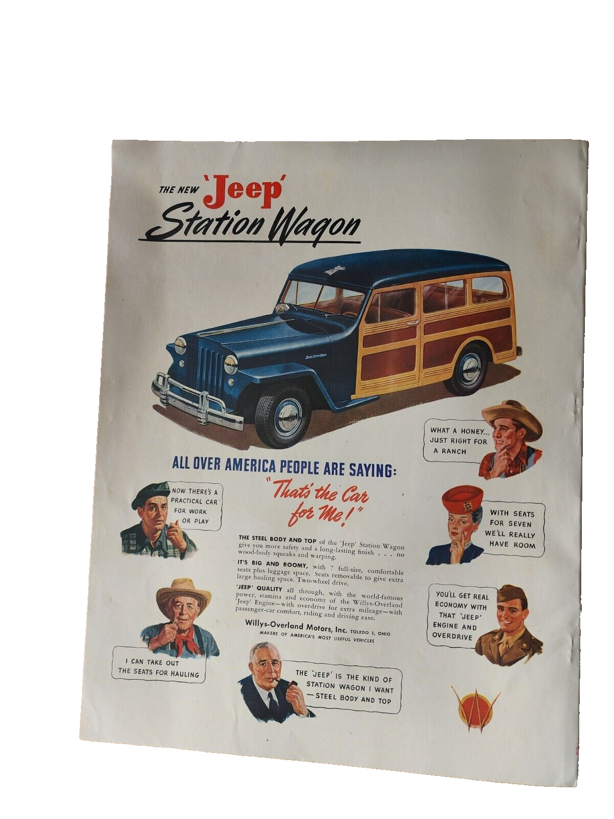 1947 JANUARY HOLIDAY MAGAZINE - CALIFORNIA