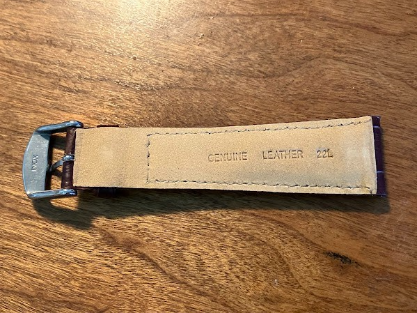 Hadley Roma Wristwatch Band: MS898 Brown 22MML - Genuine Leather