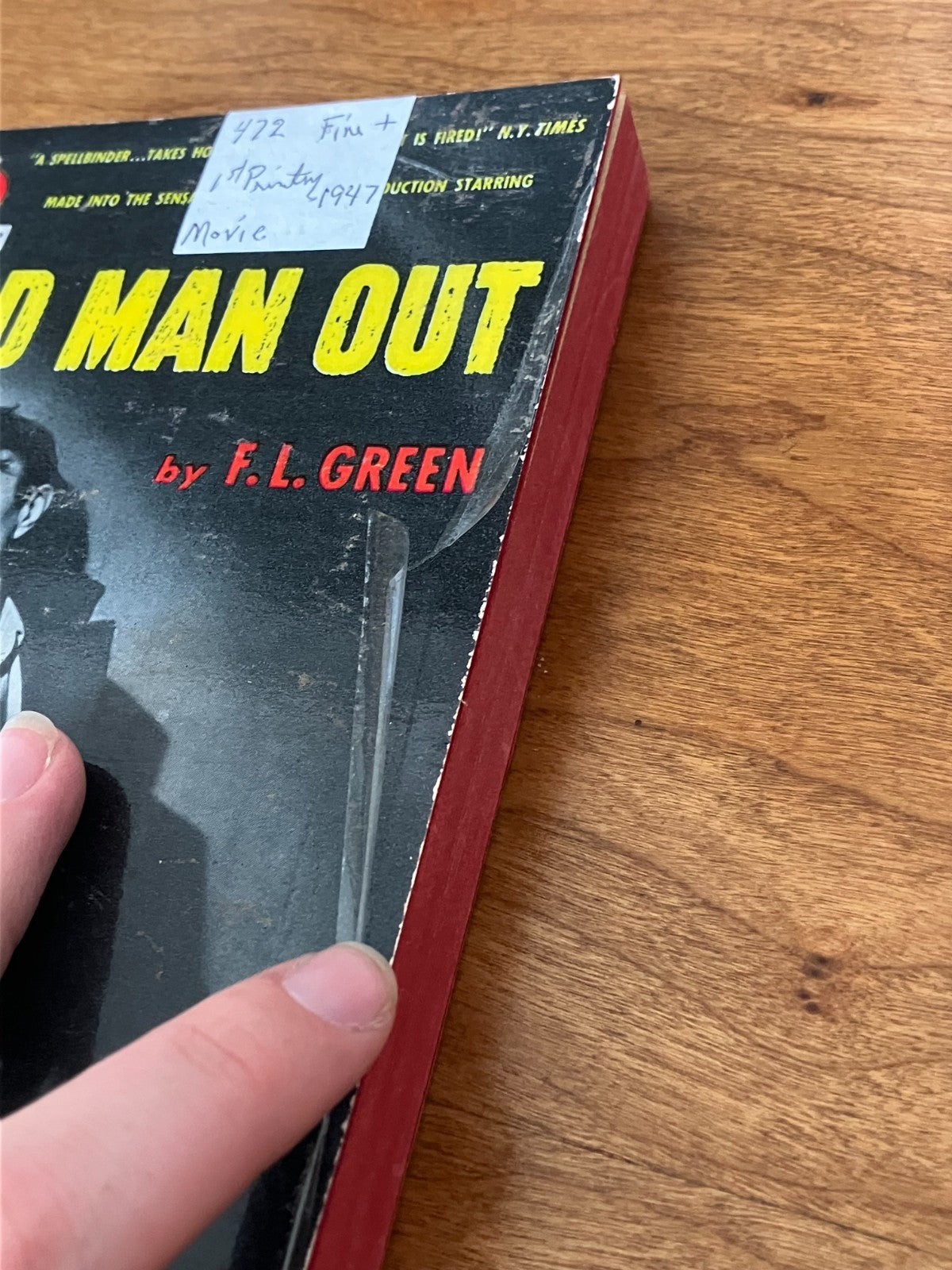 Odd Man Out, F.L. Green, 5th Printing, April 1948 Vintage Paperback