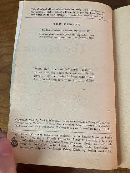 Vtg Paperbacks - Paul Wellmans - lot of 2