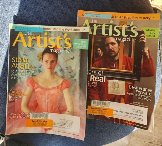 THE ARTIST'S Magazine Lot Of 2 2010