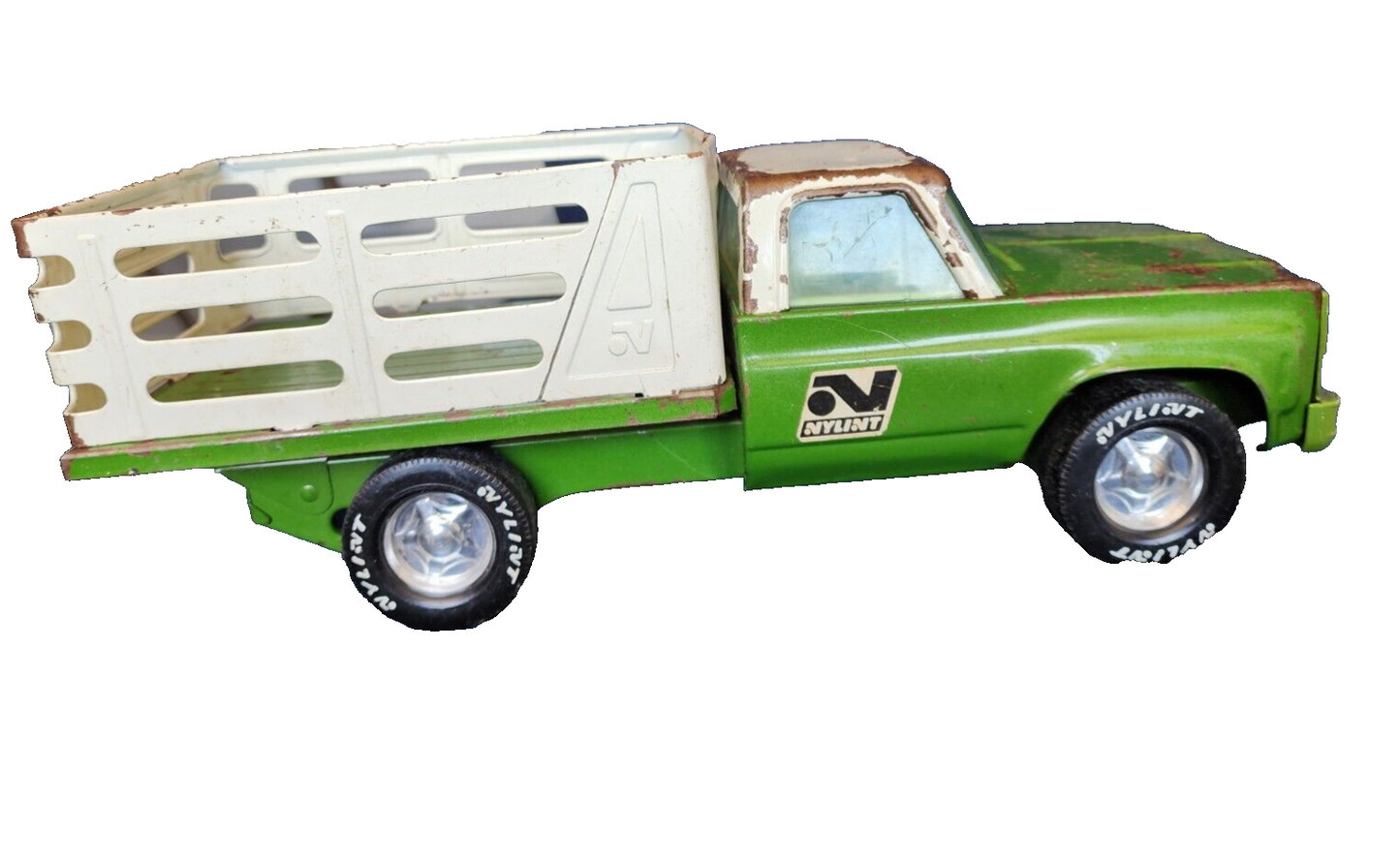 Vintage Nylint Farms Cattle Truck with trailer