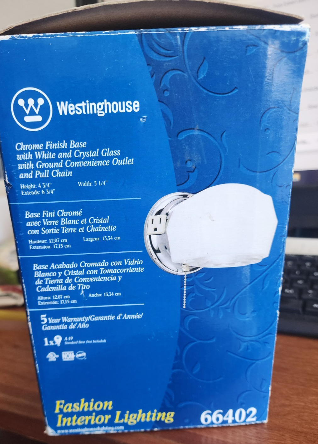 Westinghouse - Fashion Interior Lighting, Chrome Finish, 66402