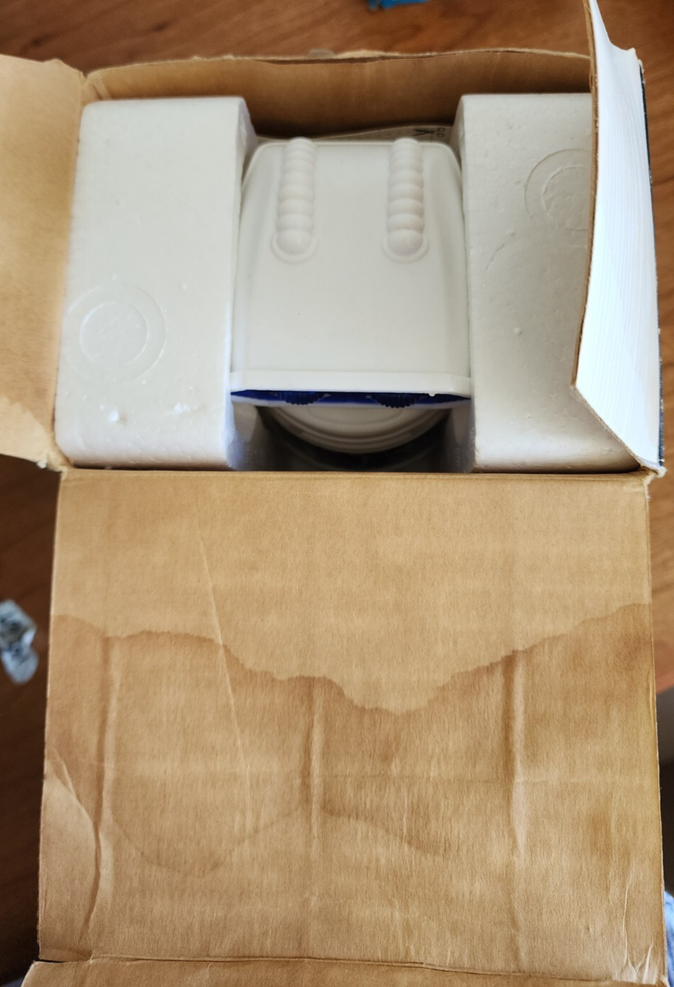Vtg Blue Box Bumpbot Toy Robot in Box Hong Kong IN BOX