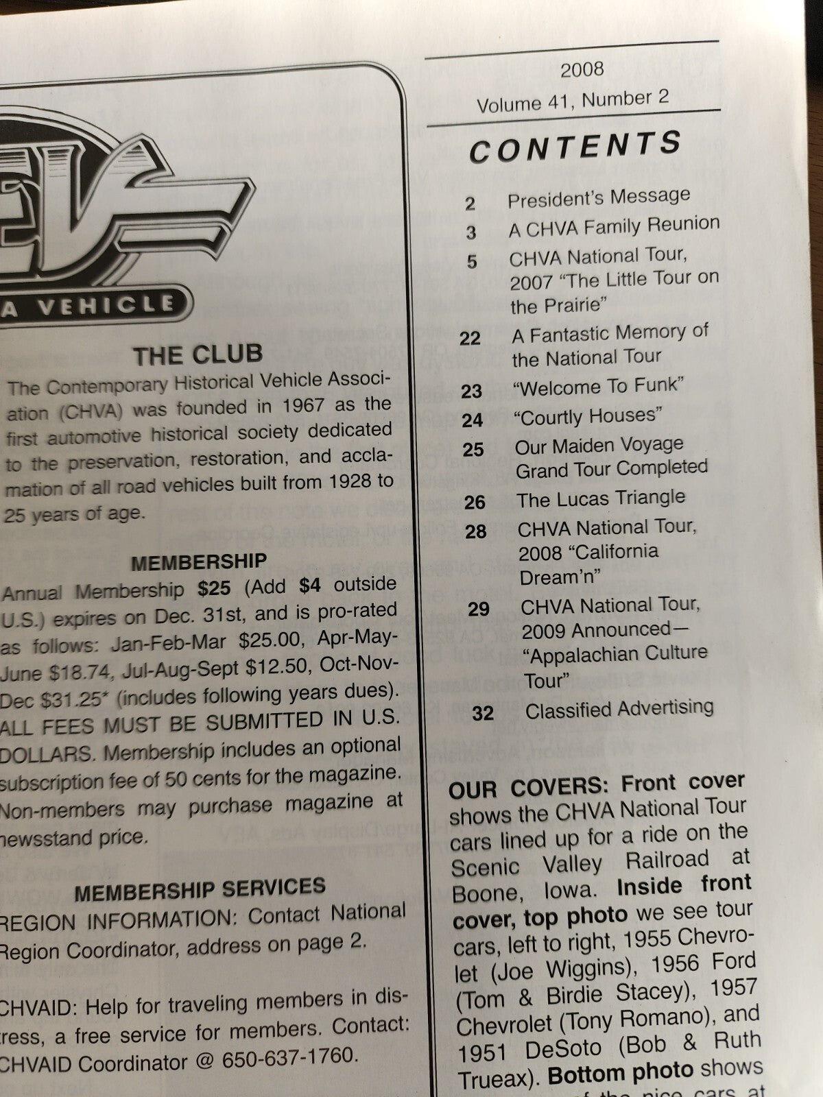 AEV Volume 41 no. 2 Contemporary Historical Vehicle Association