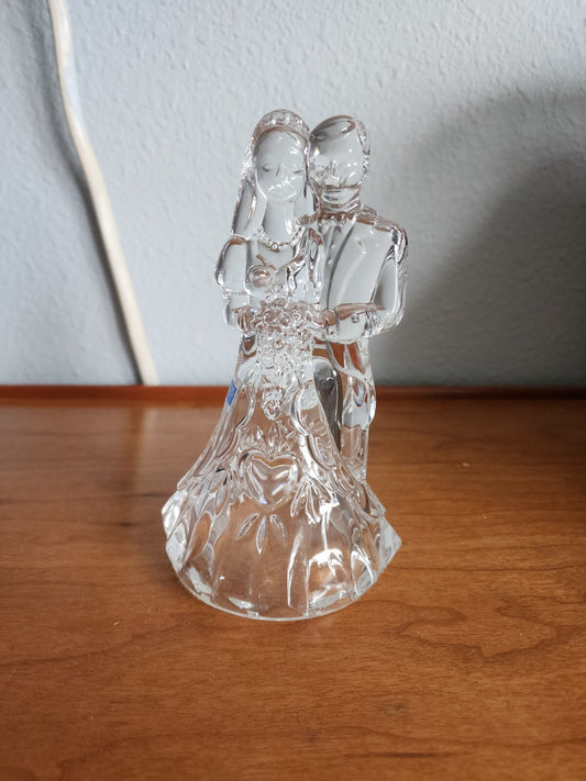Marquis by Waterford Crystal Wedding Bride & Groom Cake Topper Made in Germany