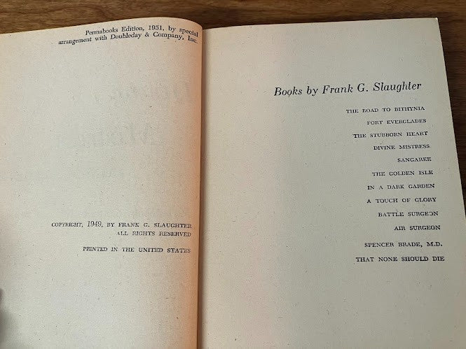 Vtg Paperback - Divine Mistress by Frank G Slaughter