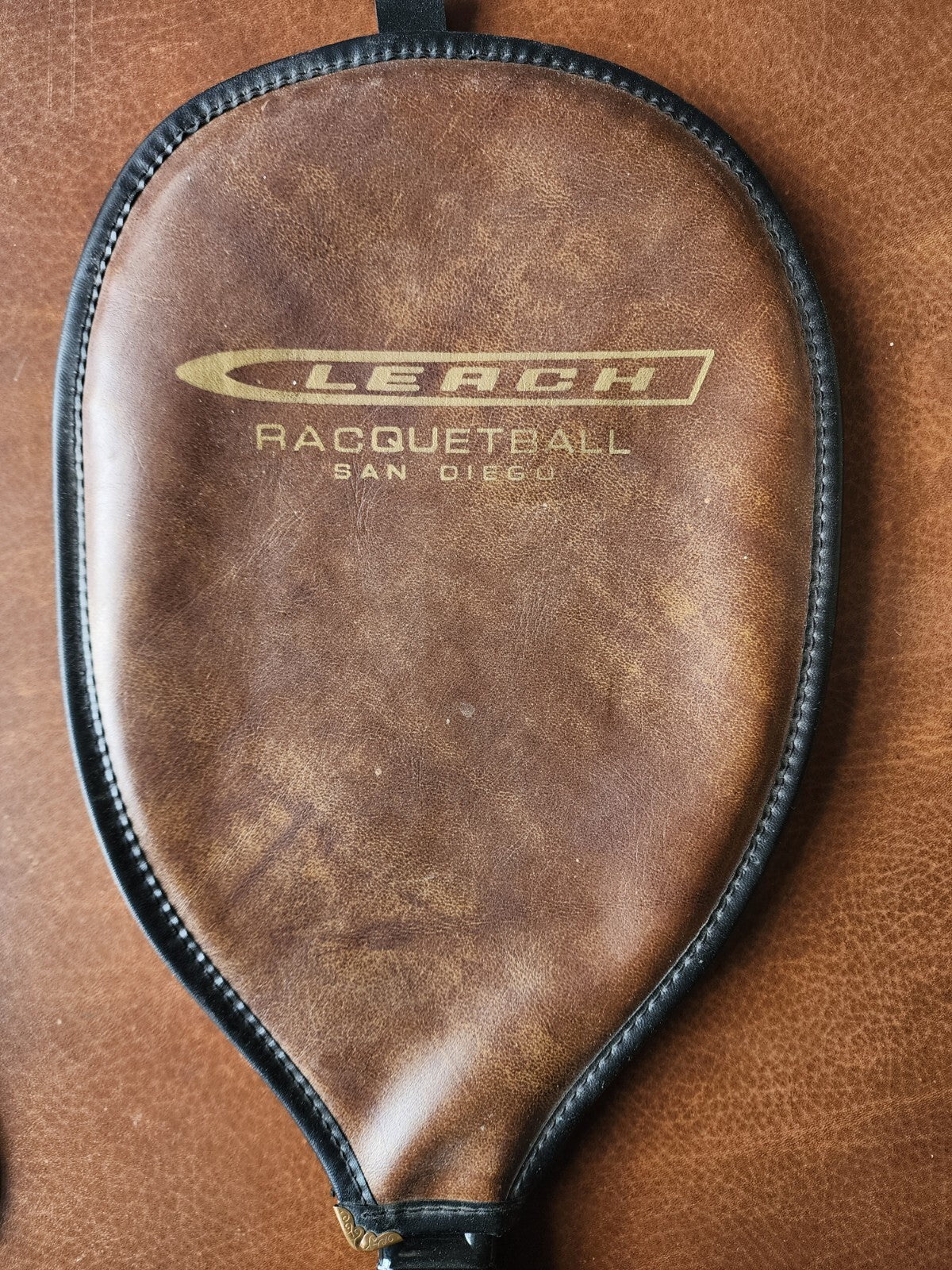 Vintage Leach Marty Hogan Raquetball Racket With Case