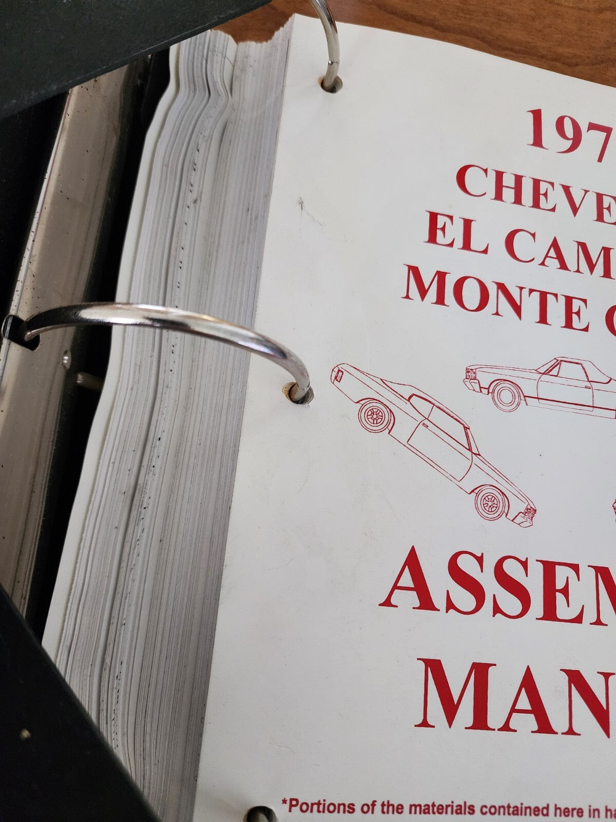1970 Chevelle El Camino Monte Carlo Factory GM Assembly Manual