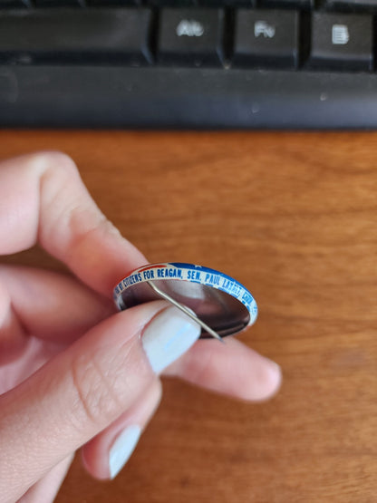 Vintage 1976 Ronald Reagan Republican Logo Pin Buttons