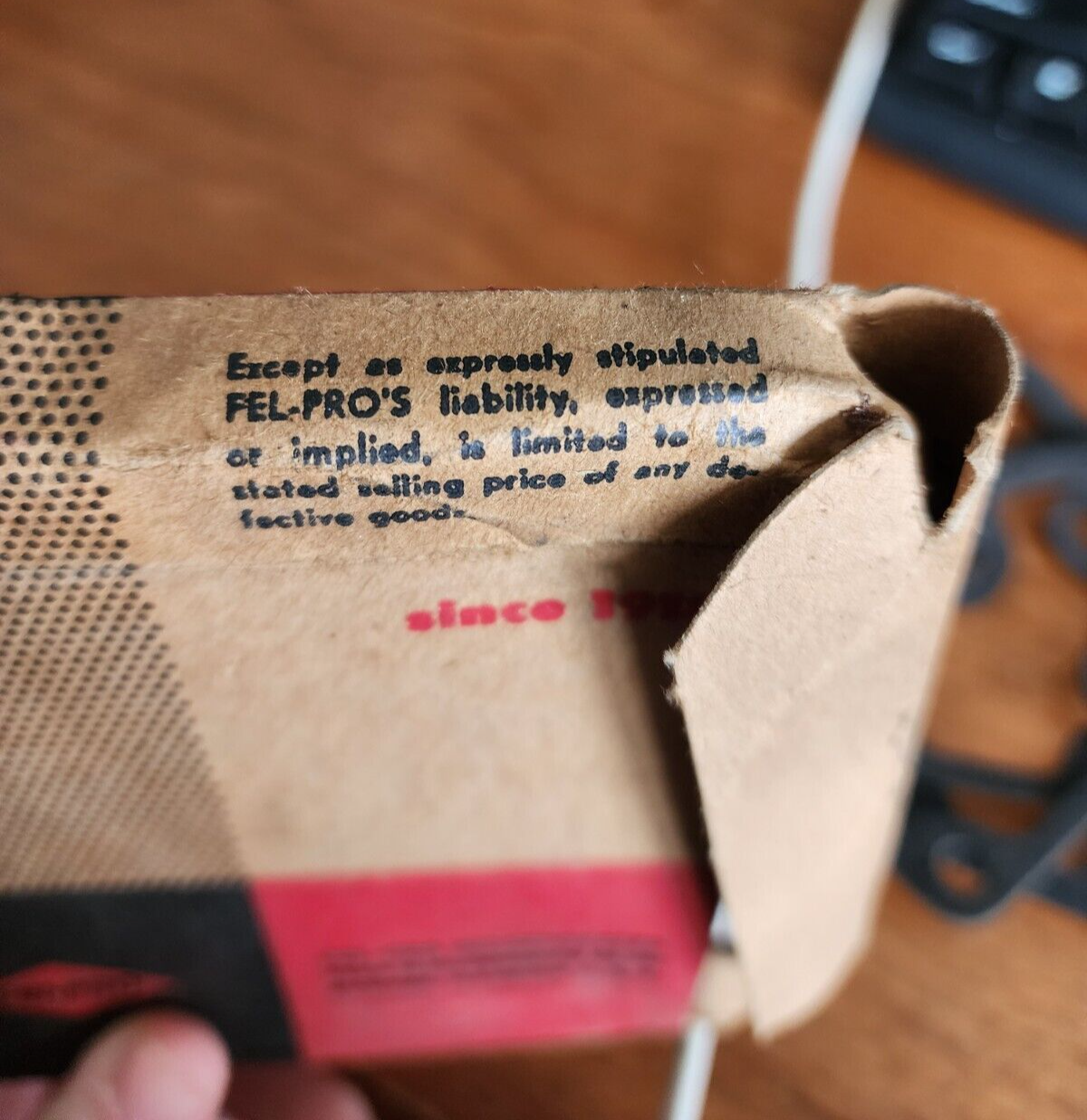 Fuel Pump Mounting Plate Gasket Chevy Small Block 1955-1975