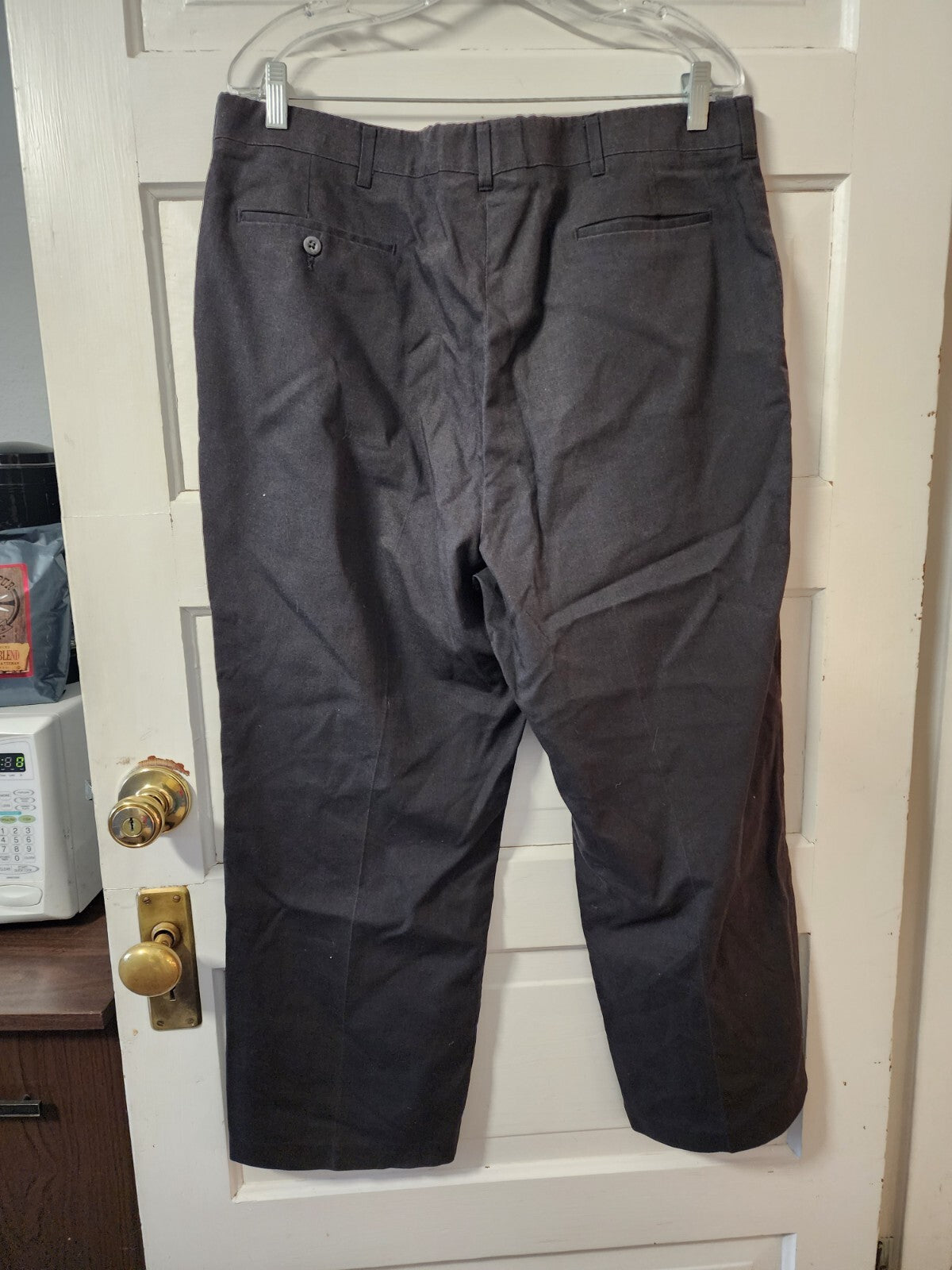 Haggar Men's Premium Flex Dress Pant Black 38 x 26.5
