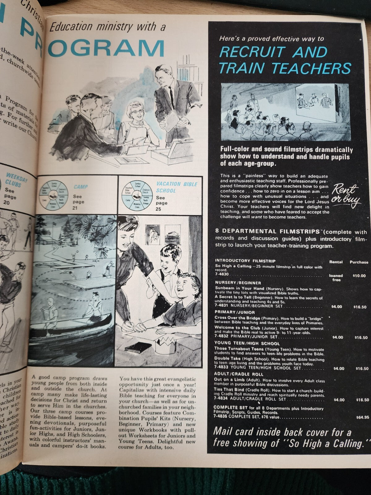 Vintage 1968 Scripture Press Catalog