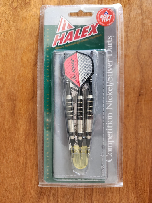 Halex Competition Nickel/Silver Darts 17 Gram Soft Tip 3 Pack