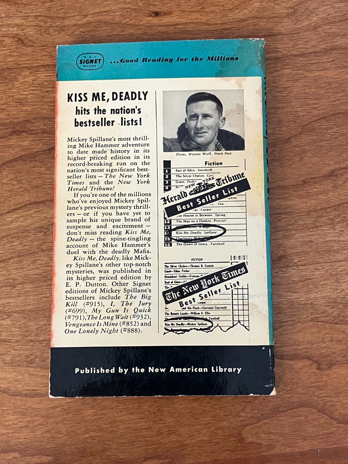 1953 Kiss Me, Deadly by Mickey - Vintage Paperback