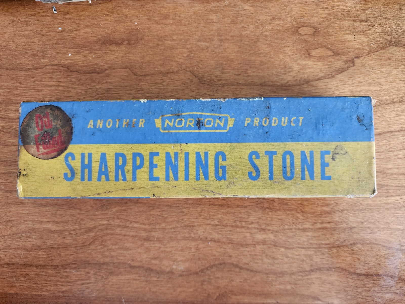 Vtg Norton India Combination Oilstone IB8 Sharpening Stone