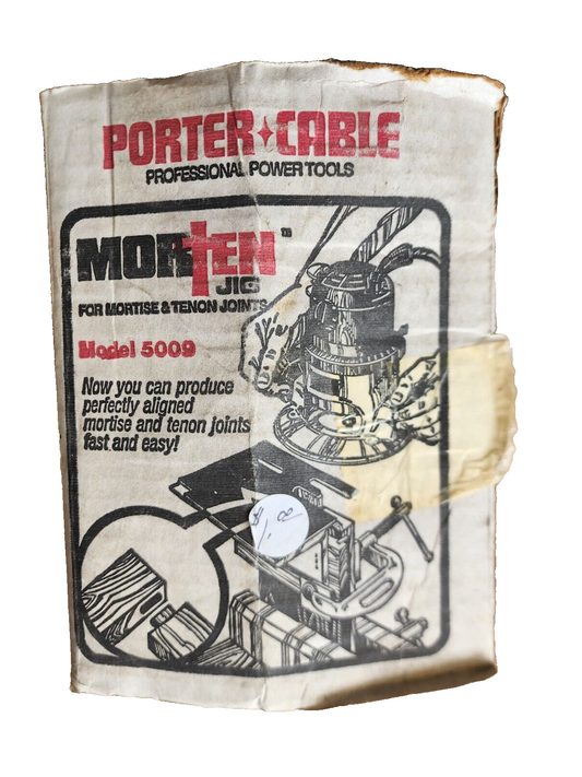 Porter Cable MorTen Jig For Mortise And Tenon Joints. Model 5009 in Box