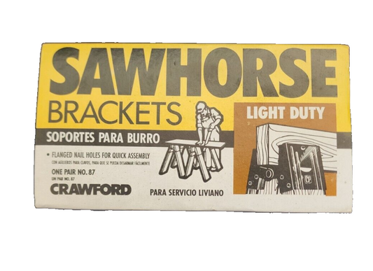 Crawford Sawhorse Bracket Light Duty no. 87