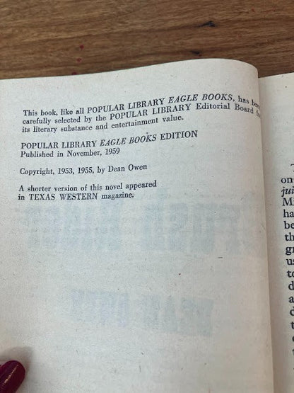 Popular Library - BRUSH RIDER by DEAN OWEN