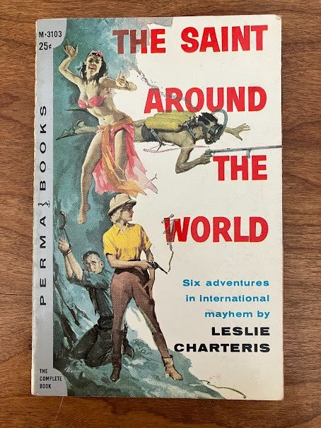 Vtg Paperback - The Saint Around The World by Leslie Charteris