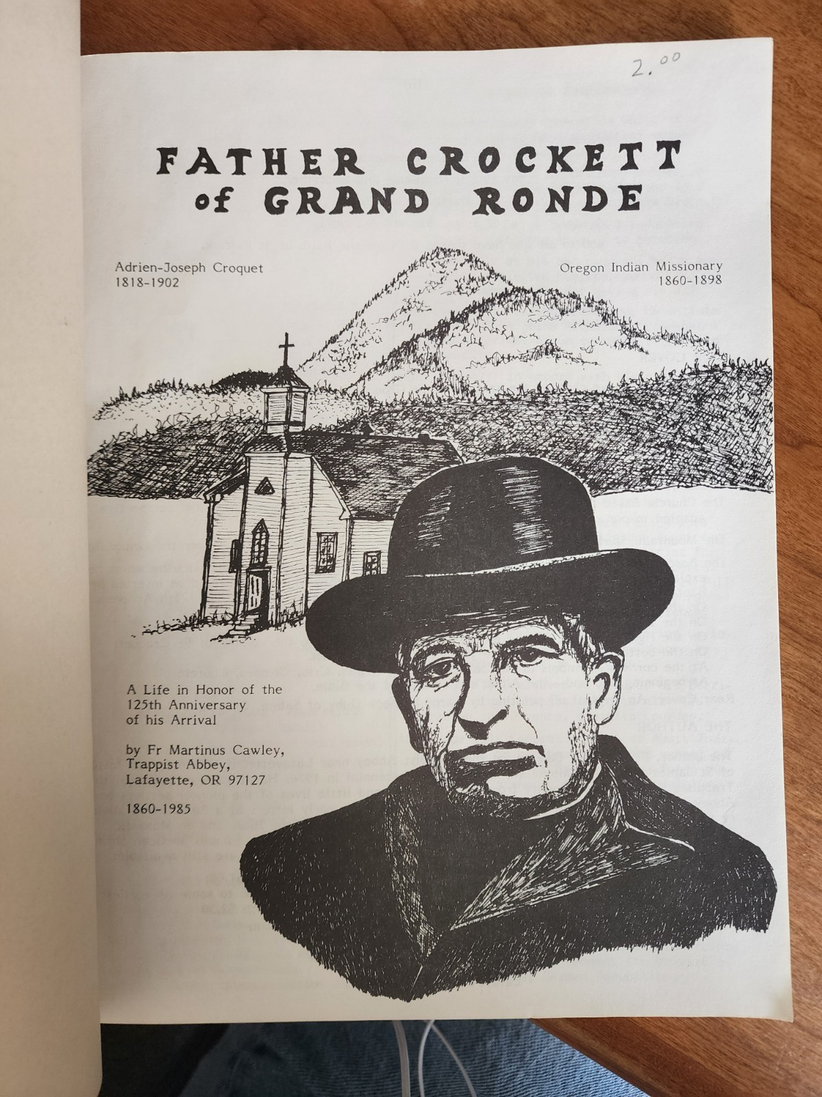 Father Crockett of Grand Ronde Guadalupe Translations Martinus Cawley