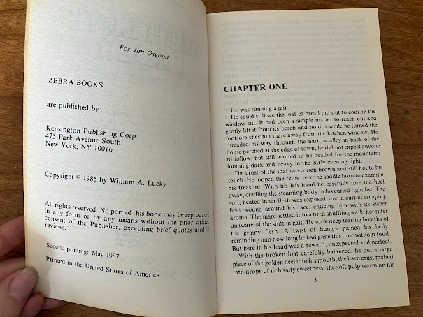 HIGH LINE RIDER By William A. Lucky